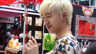 120113 Bang amp Zelo in Malaysia  leaving presscon amp Bang Yong Guk saying Jumpa Besok to me LOL [upl. by Welcy]