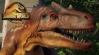 Allosaurus vs Albertosaurus Carnotaurus Baryonyx amp Suchomimus  JWE 2 4K 60FPS [upl. by Aroda624]