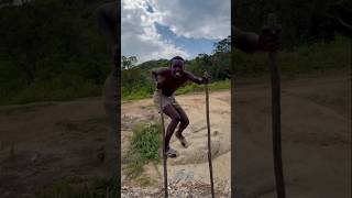 Why they do that  😱 ⬇️The kids are from the Banna tribe in the Omo Valley in Ethiopia stilts [upl. by Zizaludba]