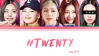 Itzy  Twenty but you are Yuna Color Coded Lyrics Karaoke [upl. by Landmeier]