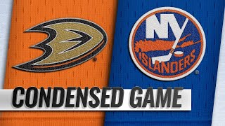 012019 Condensed Game Ducks  Islanders [upl. by Htedirem130]