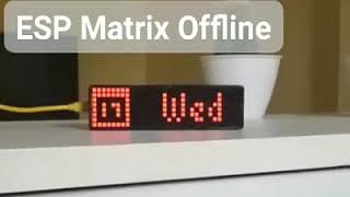 ESP Matrix  Clock Youtube Subscriber Counter Instagram Counter Twitter Counter  DIY LaMetric [upl. by Hyacinthie167]