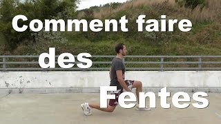 Pourquoi et comment faire des Fentes 4 variantes de base  Tutoriel [upl. by Andreas]