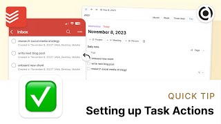 How to Set Up Task Actions In Capacities [upl. by Meier]