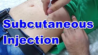 How to Inject a Subcutaneous Injection  Subcutaneous Injection Technique  Insulin Injection [upl. by Ttegirb618]