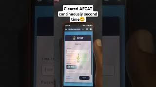 My AFCAT Result liveCleared AFCAT for the second time continuously Airforceafcat cdsshorts [upl. by Notfa]