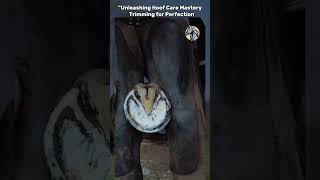 Unleashing Hoof Care Mastery Trimming for Perfection satisfying horsecare horse rescue shorts [upl. by Viridi]