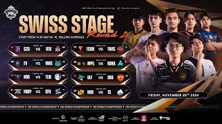 LIVE 🔴  MLBB M6 World Championship  Swiss Stage Day 2 [upl. by Odetta]