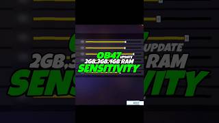 OB47 After update best sensitivity 2gb3gb4gbram sensitivity in free fire [upl. by Galasyn]