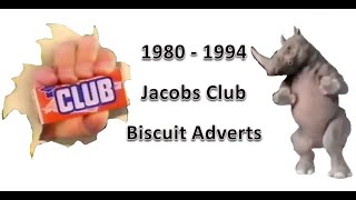 19801994 Jacobs Club Biscuits TV Advert Compilation [upl. by Yesnil]