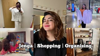 Unboxing My Organiser Rack  We Went Shopping amp Played Jenga  I Lost  GlossipsVlogs [upl. by Ainoloppa]