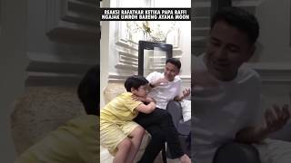 REAKSI RAFATHAR KETIKA RAFFI AHMAD NGAJAK AYANA MOON UMROH raffiahmad nagita rafathar [upl. by Akehsar397]