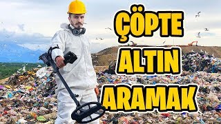 ŞEHİR ÇÖPLÜĞÜNDE DEDEKTÖR ile ALTIN ARAMAK [upl. by Ardnaed793]