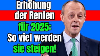 Rentenanpassung 2025 Was deutsche Rentner im kommenden Jahr erwartet [upl. by Honoria]