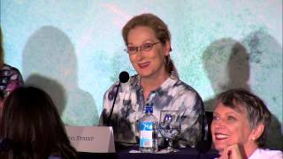 The Giver Full New York Press Conference  Meryl Streep Taylor Swift Jeff Bridges  ScreenSlam [upl. by Elberta]