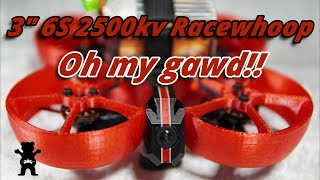 Racewhoop 3quot 6S 1300mah 2500kvv [upl. by Wickman]