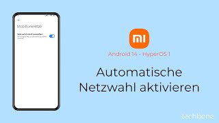 Automatische Netzwahl aktivieren  Xiaomi Android 14  HyperOS 1 [upl. by Nixie491]