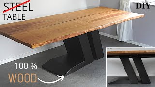 Epoxy Table DIYTisch selber bauenEichentischTischbeine selber bauenDining TableEsstisch [upl. by Kirenoj721]