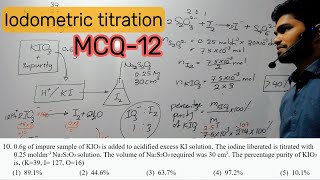 Chemistry MCQ 12  Grade 12  1st term  Iodometric titration  Practice paper 6 Q10 [upl. by Siramaj786]