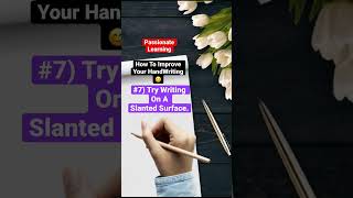 Try Writing On A Slanted Surface How To Improve Your Handwriting  shorts handwritingtips [upl. by Shannan]