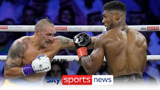 Heavyweight champion Oleksandr Usyk takes spectacular repeat victory over Anthony Joshua [upl. by Burr]