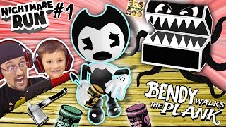 BENDY amp THE INK MACHINE NIGHTMARE RUN Monster Treasure Chest Episode 1 FGTEEV Walks the Plank [upl. by Yaja]