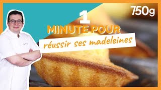 1 min pour Réussir ses madeleines  750g [upl. by Hildy68]