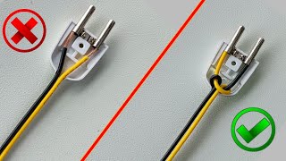 🔌 How to Connect The Two Pin Plug Of Electric Wire  Amezing Idea for Electric Life Hack [upl. by Hsepid949]