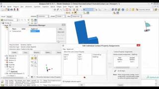 Abaqus Cohesive Contact Interaction Behaviour [upl. by Royden892]