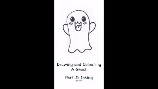 Drawing and Colouring A Ghost Part 2 [upl. by Analed]