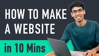 How to Make a Website in 10 mins  Simple amp Easy [upl. by Jarin352]