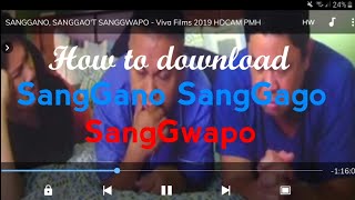 How to Download SanGano SangGago at SangGwapo using verystream link link in description [upl. by Yrannav36]