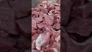 diced lamb on the bone everfreshbutchers meat lamb chops foryou fyp viralshorts halal [upl. by Renick]