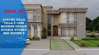 Modern Villa Design  Luxury Double Storey Villa in Dubai  Lumion 11 walkthrough [upl. by Lerraj322]