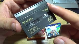 Mini DV tapes unboxing [upl. by Rotkiv]