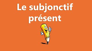 Le subjonctif présent  La conjugaison [upl. by Akkeber208]