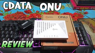 CData XPON ONU Review BD Price 1300Tk [upl. by Hgiellek529]