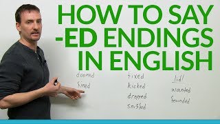 How to say ed endings in English [upl. by Akerboom]