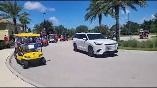 Golf cart parade July 4th 2024 at Del Webb Naples [upl. by Henig170]