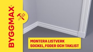 Montera listverk sockel foder och taklist [upl. by Teryn503]