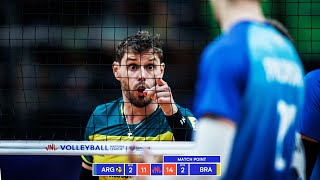 DRAMATIC MATCH  BRAZIL vs ARGENTINA  Mens VNL 2024 [upl. by Atilef]