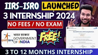 Isro Launched Summer Internship 2024  How To Apply ISRO Internship 2024 isro internship [upl. by Prevot]