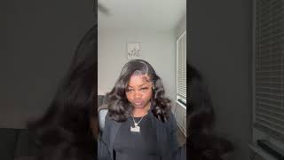 Wig install 🫶🏾 wiginstall licensedcosmetologist howto tutorial curlyhair wigvendor [upl. by Yllatan]