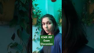 ICMR JRF Exam Discussion 2024 icmr icmrjrf phdentranceexam jrf exam phdentrance lifesciences [upl. by Nivahb642]