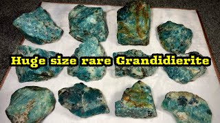 Extremely Rare Grandidierite  SHAMSONS GEMS [upl. by Llerdnam316]