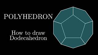 How to draw a Dodecahedron  Polyhedron [upl. by Irab]