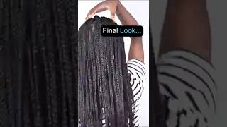 Medium Knotless Braids Transformation Before amp After Hair Makeover [upl. by Odnomor]