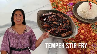 Quick amp Easy Tempeh Goreng Kicap  High Protein Vegan Meal [upl. by Asirap]