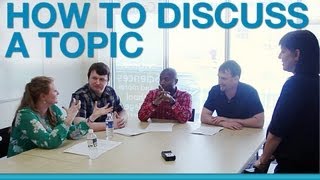 How to discuss a topic in a group [upl. by Elleunamme]