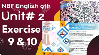 NBF English 9th  Unit 2 exercises 9 amp 10 [upl. by Thgiled627]